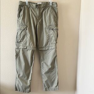 Timberland Green Cargo Pants Convertible Design